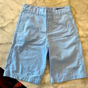 Vineyard Vines boys shorts with embroidered lacrosse sticks, size 16